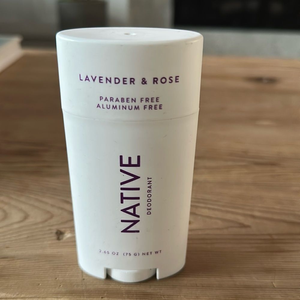 Native Deodorant Lavender & Rose scent NEW never used 2.65 OZ